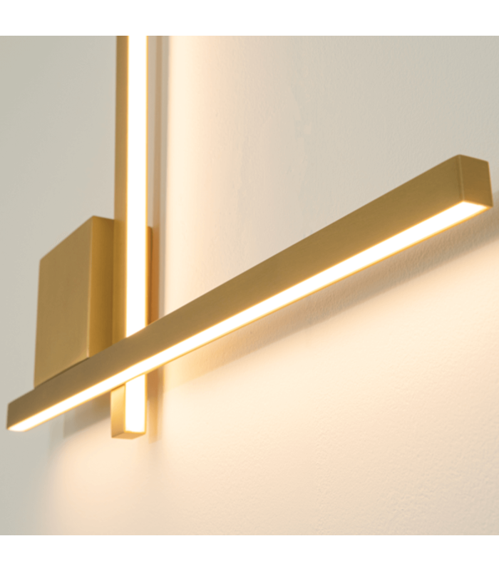 Orya 50cm Integrated Led Wall Lamp Gold Matt LED 3000K Dimmable-5