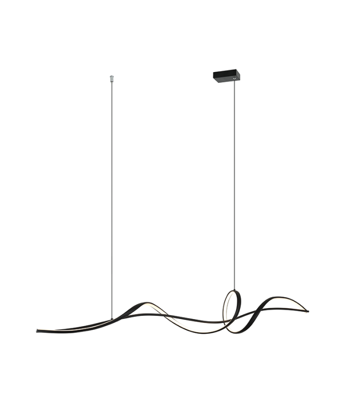 Luma Bar Pendant Ceiling Light Black Matt LED 3000K Dimmable-1