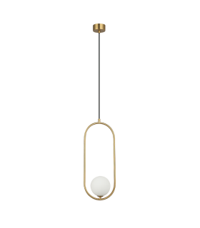 Globa 50cm Globe Pendant Ceiling Light Gold Matt 1xG9 LED-1
