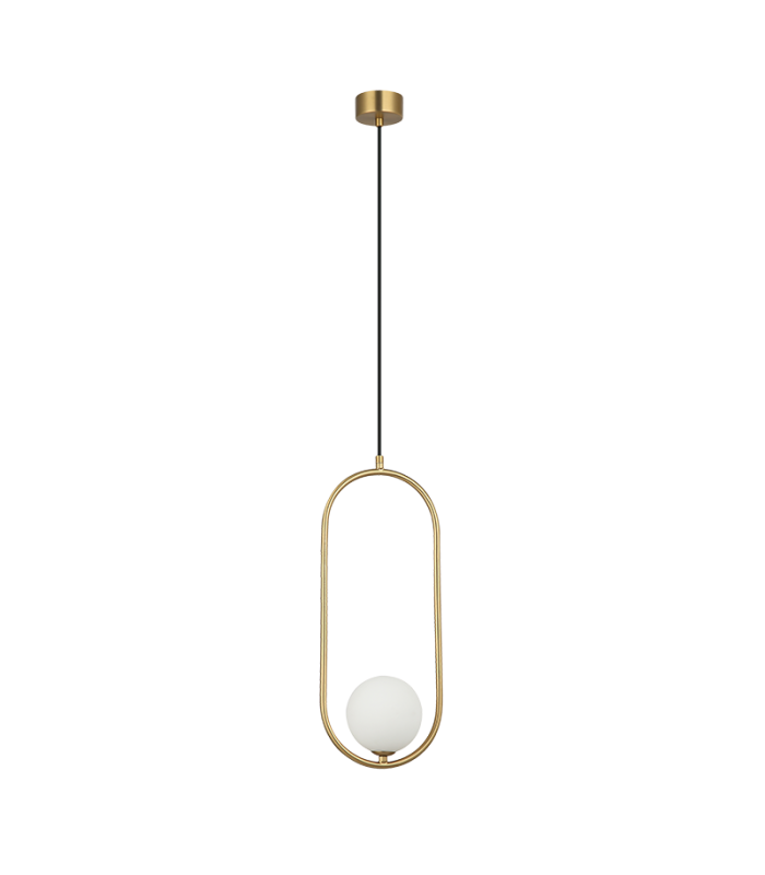 Globa 50cm Globe Pendant Ceiling Light Gold Matt 1xG9 LED-1