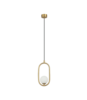 Globa 23cm Globe Pendant Ceiling Light Gold Matt 1xG9 LED-1