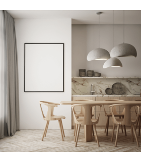 Elara 60cm Dome Pendant Ceiling Light Natural 1ΧΕ27-2