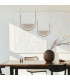 Evoria 40cm Pendant Ceiling Light Black Matt-Light Grey Glass LED 3000-4000K Dimmable-2