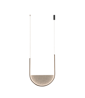 Evoria 32cm Pendant Ceiling Light Black Matt-Light Grey Glass LED 3000-4000K Dimmable-1