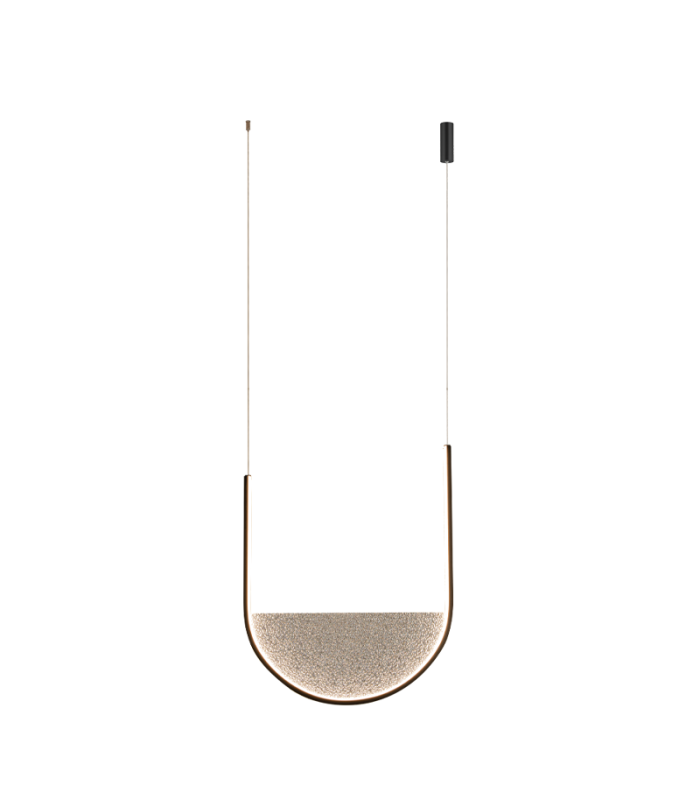 Evoria 32cm Pendant Ceiling Light Black Matt-Light Grey Glass LED 3000-4000K Dimmable-1