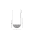 Evoria 40cm Pendant Ceiling Light Gold Matt-Champagne Glass LED 3000-4000K Dimmable-2
