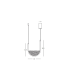 Evoria 32cm Pendant Ceiling Light Gold Matt-Champagne Glass LED 3000-4000K Dimmable-2