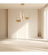 Evoria 66cm Pendant Ceiling Light Gold Matt-Champagne Glass LED 3000-4000K Dimmable-2