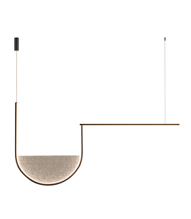 Evoria 101cm Pendant Ceiling Light Black Matt-Light Grey Glass LED 3000-4000K Dimmable-1