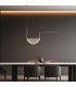 Evoria 101cm Pendant Ceiling Light Black Matt-Light Grey Glass LED 3000-4000K Dimmable-2
