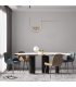 Evoria 101cm Pendant Ceiling Light Black Matt-Light Grey Glass LED 3000-4000K Dimmable-3