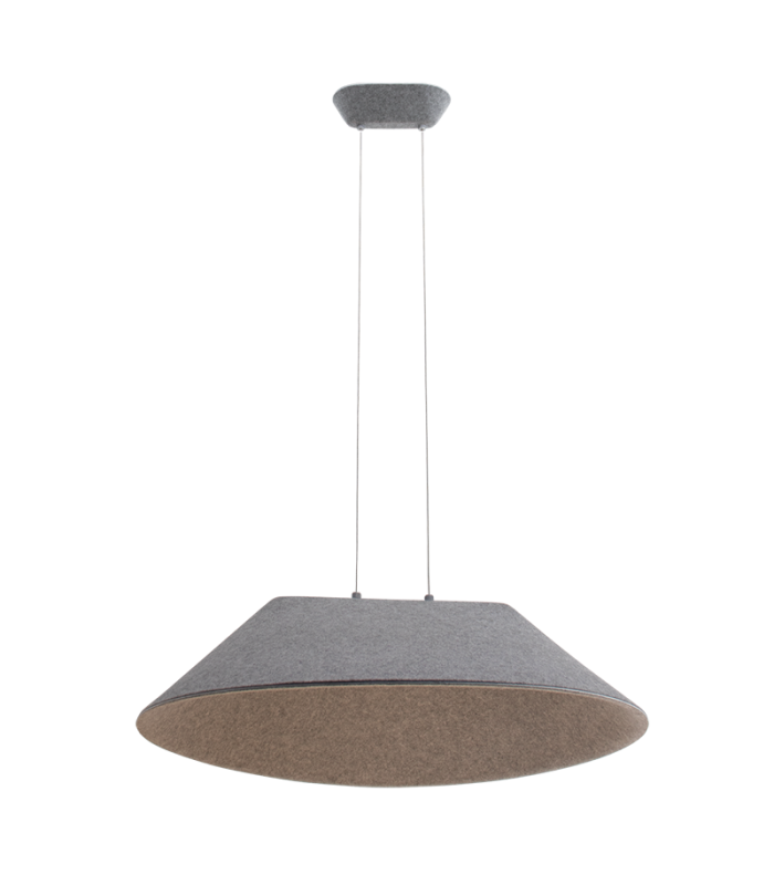 Lystra Dome Pendant Ceiling Light Grey LED 3000K Dimmable-1