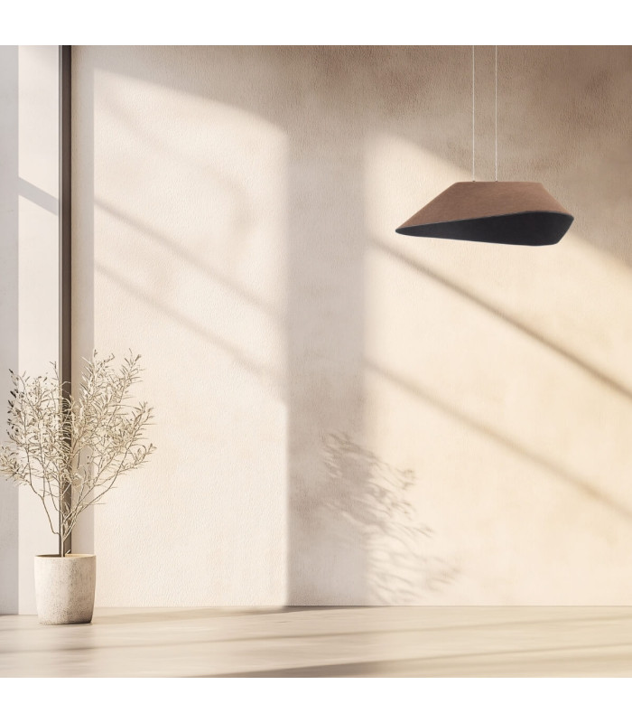 Lystra Pendant Ceiling Light Brown-Grey LED 3000K Dimmable-2