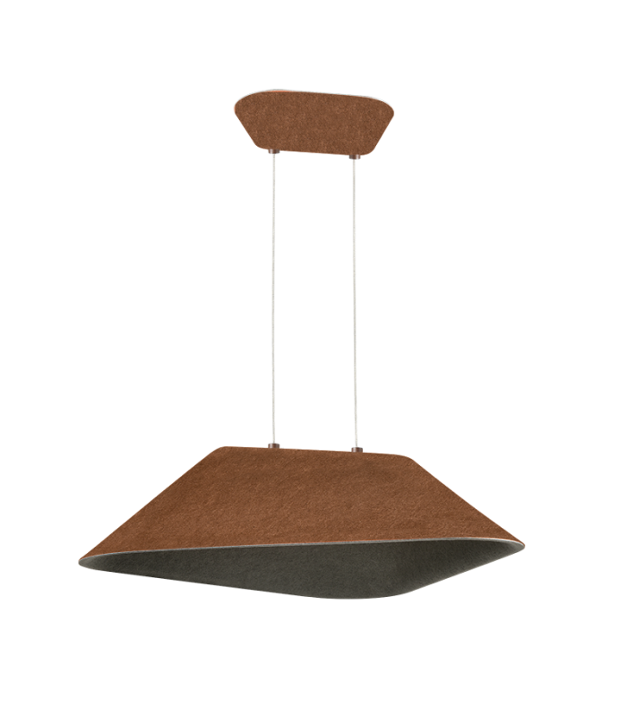 Lystra Pendant Ceiling Light Brown-Grey LED 3000K Dimmable-5