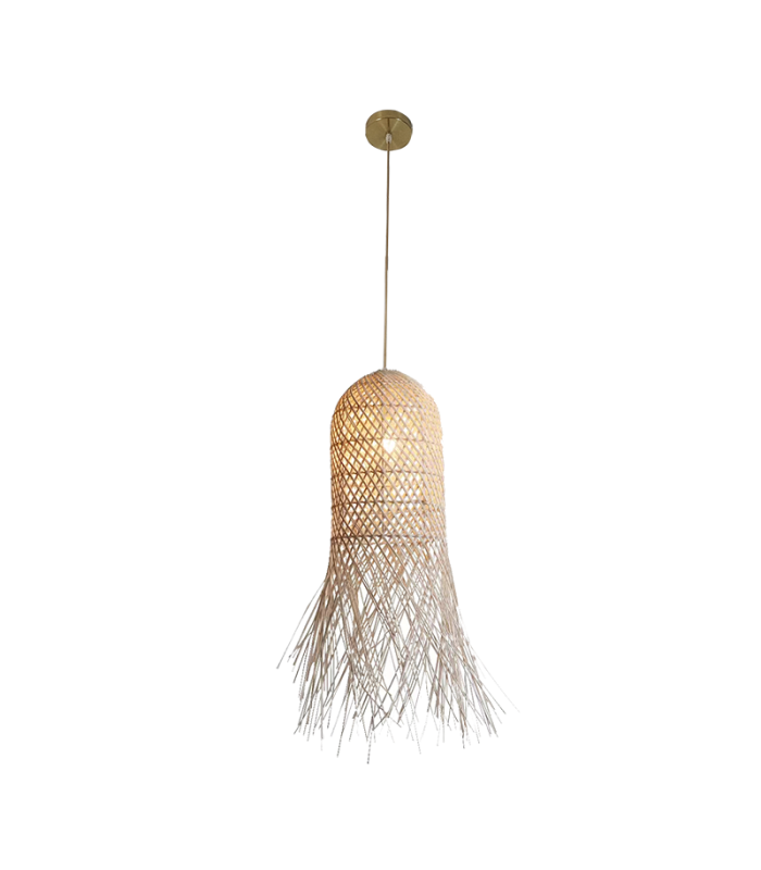 Patras 25cm Pendant Ceiling Light Natural-Gold Matt Base 1ΧΕ27-1
