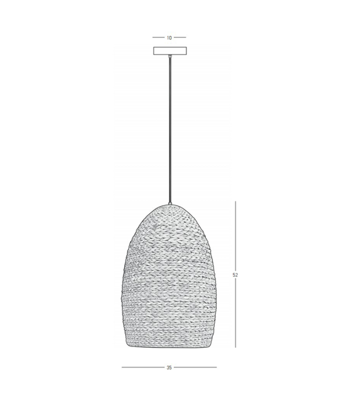 Patras Dome Pendant Ceiling Light Natural-Gold Matt Base 1ΧΕ27-4