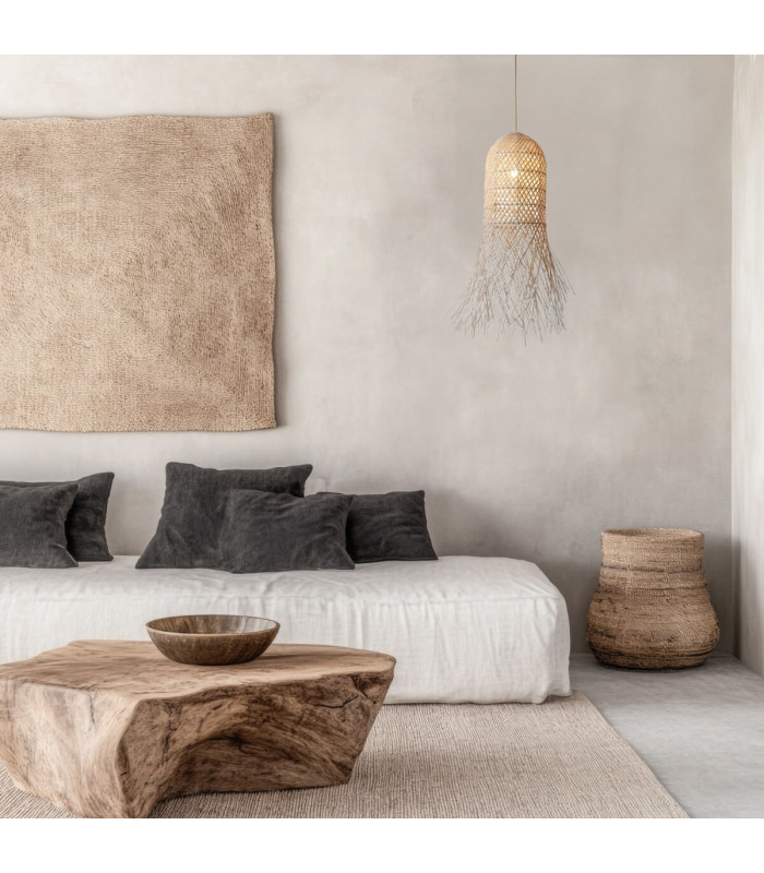 Patras 25cm Pendant Ceiling Light Natural-Gold Matt Base 1ΧΕ27-2