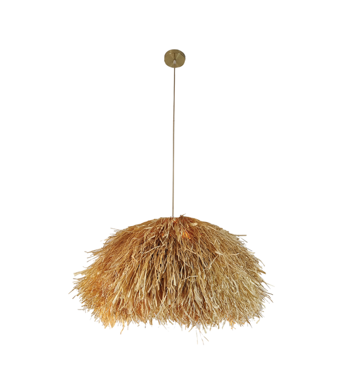 Patras 50cm Pendant Ceiling Light Natural-Gold Matt Base 1ΧΕ27-1