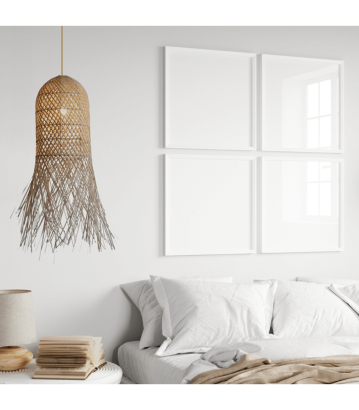 Patras 25cm Pendant Ceiling Light Natural-Gold Matt Base 1ΧΕ27-3