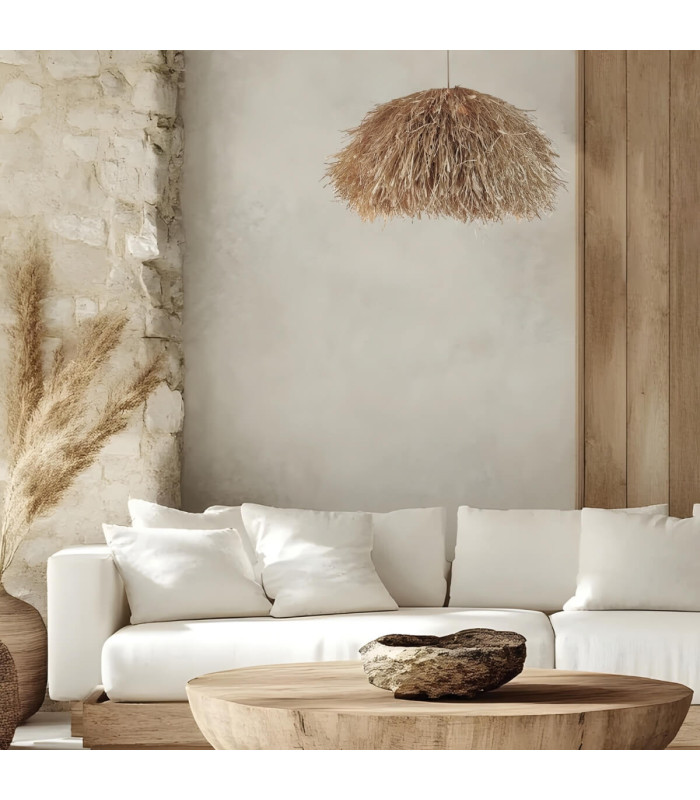 Patras 50cm Pendant Ceiling Light Natural-Gold Matt Base 1ΧΕ27-2
