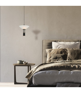 Ariston Slim Pendant Ceiling Light Black Matt LED 3000K Dimmable-2