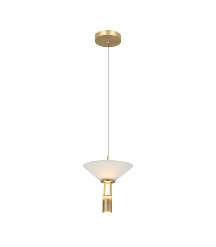 Ariston Slim Pendant Ceiling Light Gold Matt LED 3000K Dimmable-1