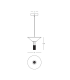 Ariston Slim Pendant Ceiling Light Gold Matt LED 3000K Dimmable-2