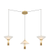 Ariston Cluster Pendant Ceiling Light Gold Matt LED 3000K Dimmable-1