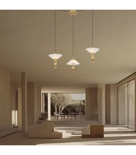 Ariston Cluster Pendant Ceiling Light Gold Matt LED 3000K Dimmable-2