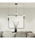 Ariston Bar Pendant Ceiling Light Black Matt LED 3000K Dimmable-2