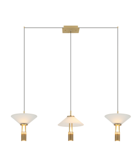 Ariston Bar Pendant Ceiling Light Gold Matt LED 3000K Dimmable-1