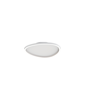 Lea 40cm Integrated Led Semi Flush Ceiling Light Sandy White LED 3000K Dimmable-1