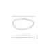 Lea 59cm Integrated Led Semi Flush Ceiling Light Sandy White LED 3000K Dimmable-2
