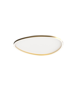 Lea 59cm Integrated Led Semi Flush Ceiling Light Gold Matt LED 3000K Dimmable-1