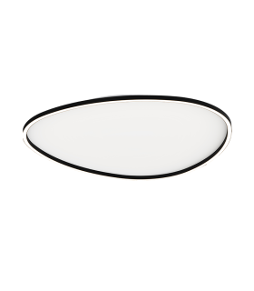 Lea 78cm Integrated Led Semi Flush Ceiling Light Sandy Black LED 3000K Dimmable-1