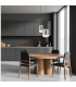 Orvella Slim Pendant Ceiling Light Black Matt-Smoked Glass LED 3000K-2