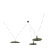 Teryos Cluster Pendant Ceiling Light Army Green LED 3000K-1