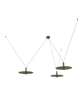 Teryos Cluster Pendant Ceiling Light Army Green LED 3000K-1