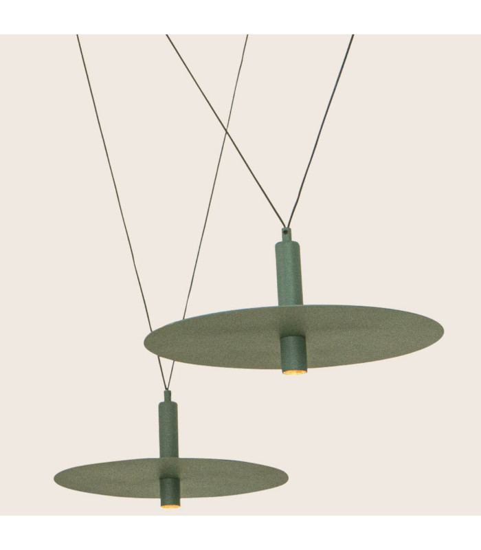 Teryos Cluster Pendant Ceiling Light Army Green LED 3000K-4