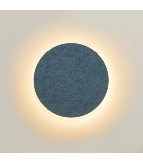 Neris 24cm Flush Wall Lamp Blue Lagoon LED 3000K-2