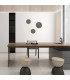 Neris 24cm Flush Wall Lamp Grey Volcano LED 3000K-2