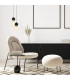 Galara Slim Pendant Ceiling Light Sandy Black-Brass-Black Marble 1XE14-3