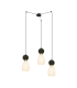 Galara Cluster Pendant Ceiling Light Sandy Black-Brass-Black Marble 3XE14-1