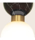 Galara Globe Slim Pendant Ceiling Light Sandy Black-Brass-Black Marble 1XG9-4