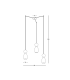 Galara Cluster Pendant Ceiling Light Sandy Black-Brass-Green Marble 3XE14-2