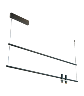 Nerida 150cm Bar Pendant Ceiling Light Sandy Black LED 3000K-1