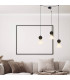 Galara Cone Cluster Pendant Ceiling Light Sandy Black-Brass-Black Marble 3XE14-3
