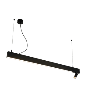 Nerida 130cm Bar Pendant Ceiling Light Sandy Black LED 3000K-1
