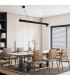 Nerida 130cm Bar Pendant Ceiling Light Sandy Black LED 3000K-2