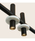 Nerida 150cm Bar Pendant Ceiling Light Sandy Black LED 3000K-3